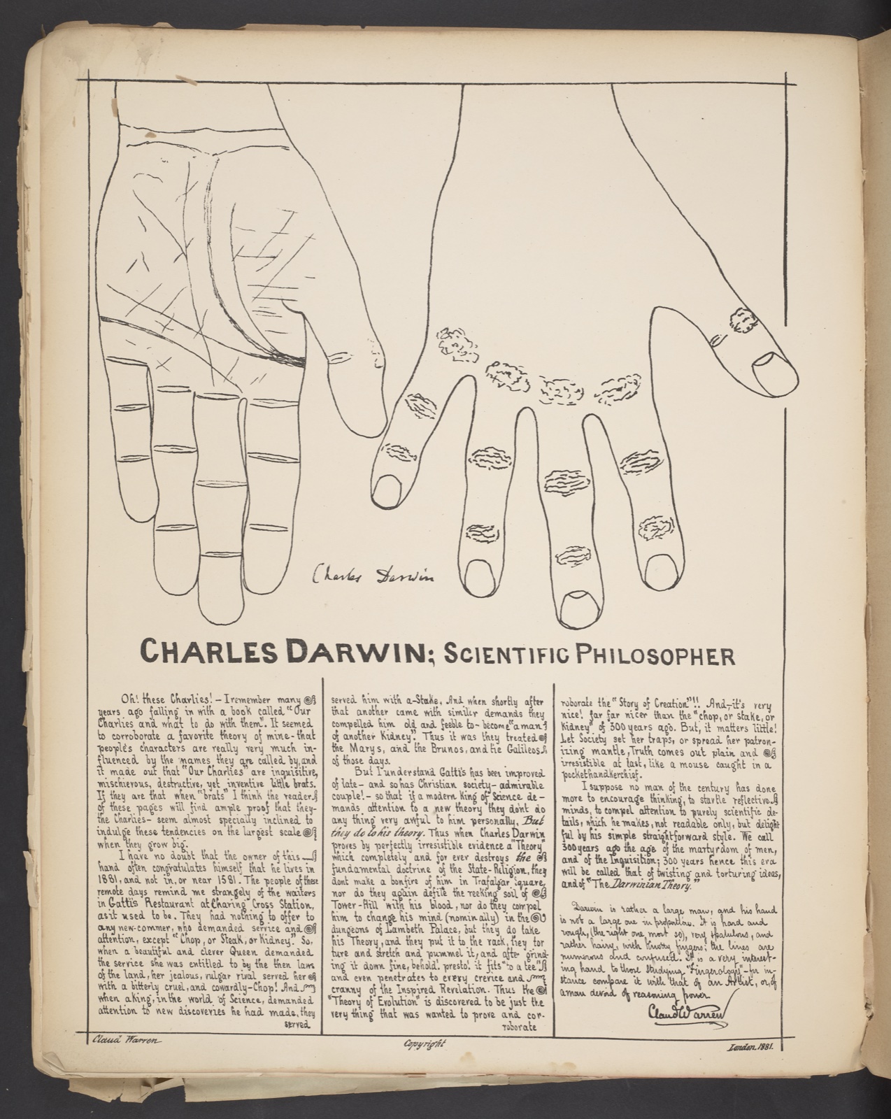 4.53 Claud Warren, 'Outlines of Hands' 4.53 Claud Warren, 'Outlines of Hands'
